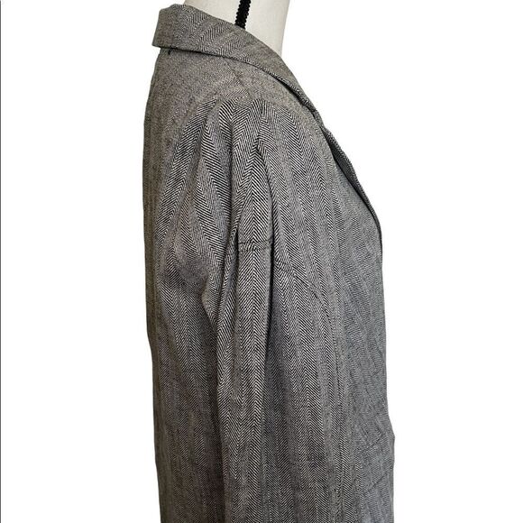NWT Rachel Comey x Target Blazer Jacket Gray Chevron Oversized Tweed - Picture 7 of 7